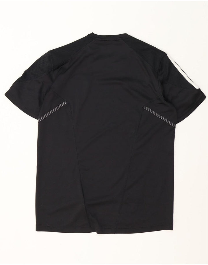 ADIDAS Camiseta Climalite para hombre Top Mediano Negro Poliéster
