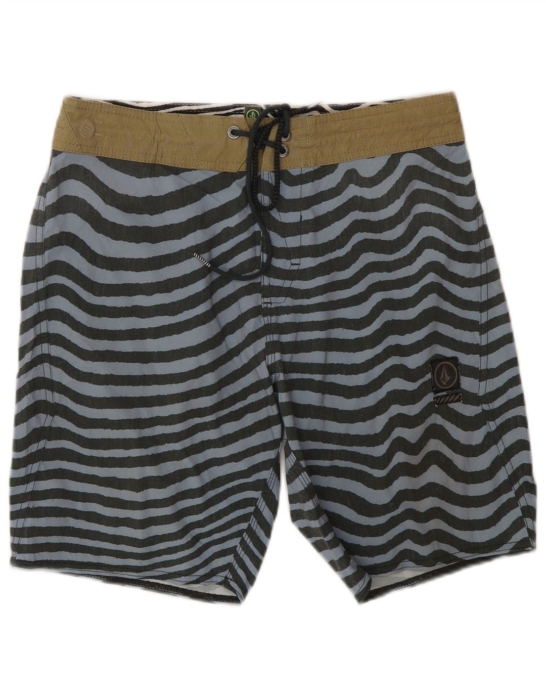 Bañador Volcom Hombre Small Gris Rayas