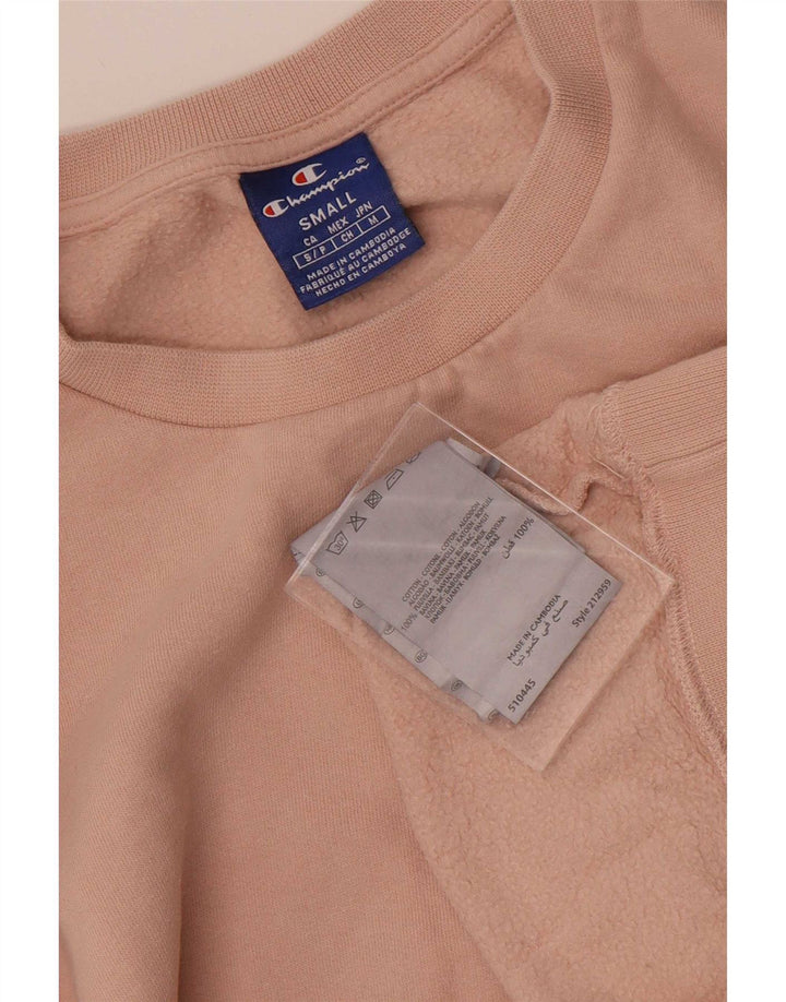 Champion Sudadera Para Hombre Jumper Small Rosa Algodón