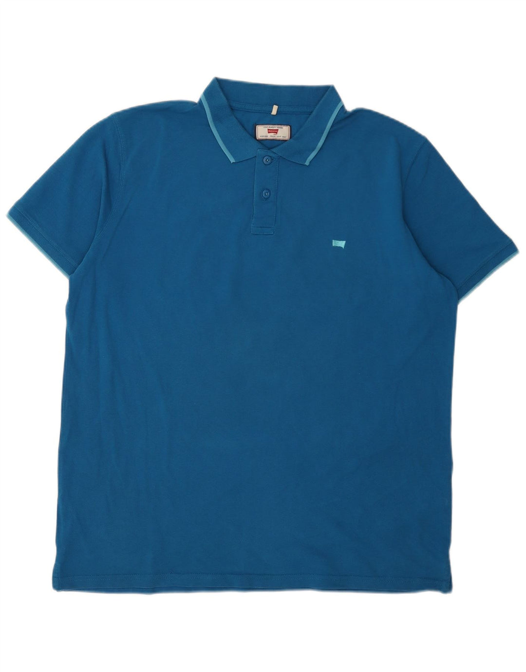 Polo Carrera Hombre 2XL Algodón Azul