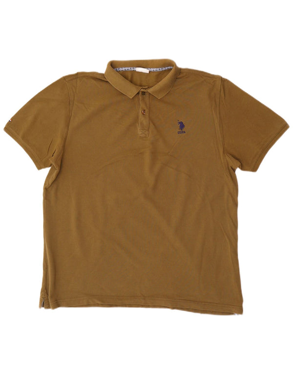 Asociación de Polo de EE. UU. Camisa Hombre XL Algodón Caqui