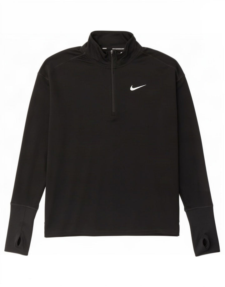 Nike Dri Fit - Chándal con cremallera y cuello para hombre, talla pequeña, color negro