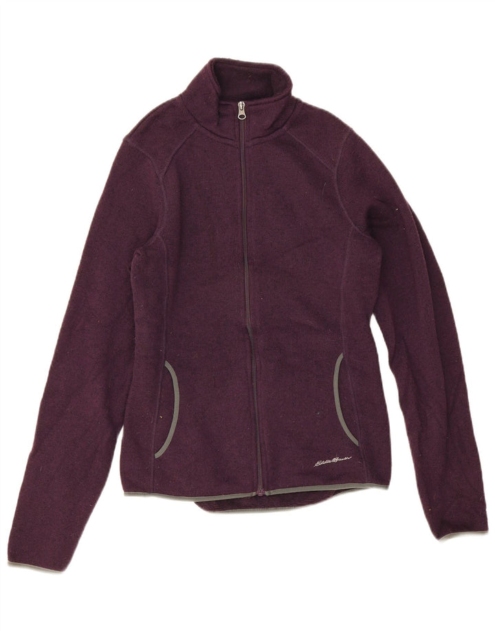 Eddie Bauer Chaqueta de chándal para mujer UK 10 Small Purple Moteado