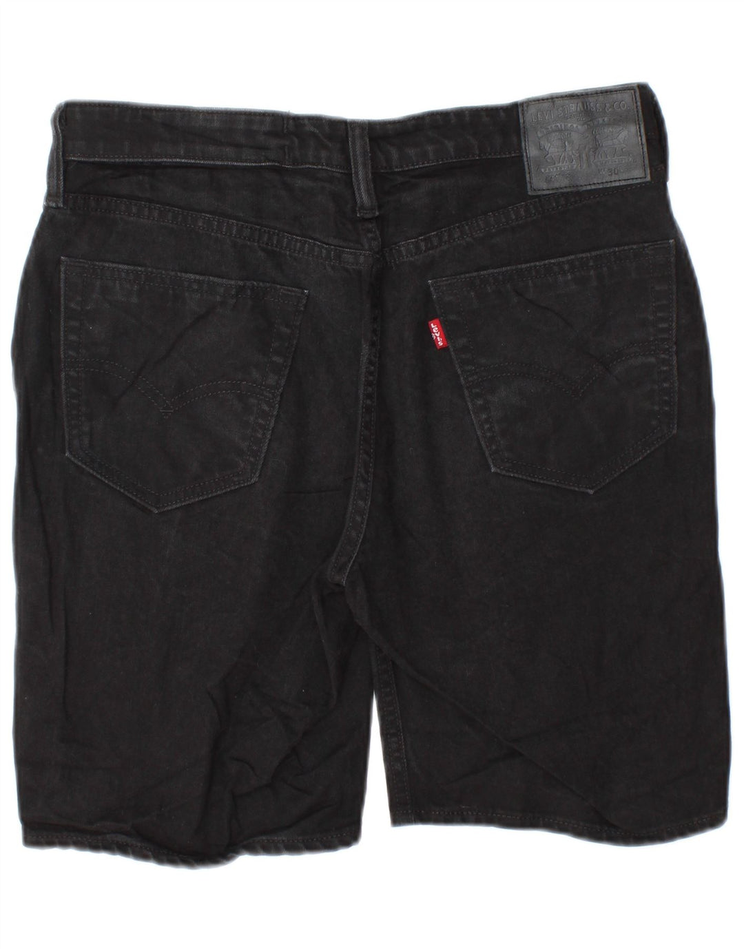 LEVI'S Mens 541 pantalones cortos de mezclilla W30 algodón negro mediano