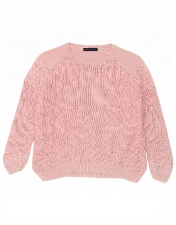 Marks & Spencer Suéter tipo jersey con cuello barco para mujer Reino Unido 44 Grande Rosa Floral