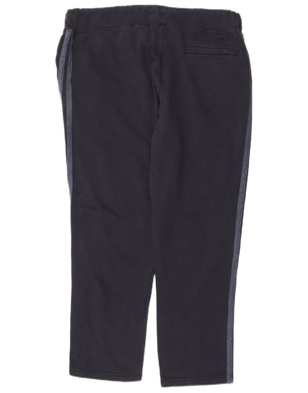 Marks & Spencer Womens Tracksuit Trousers UK 20 2XL  Navy Blue Cotton