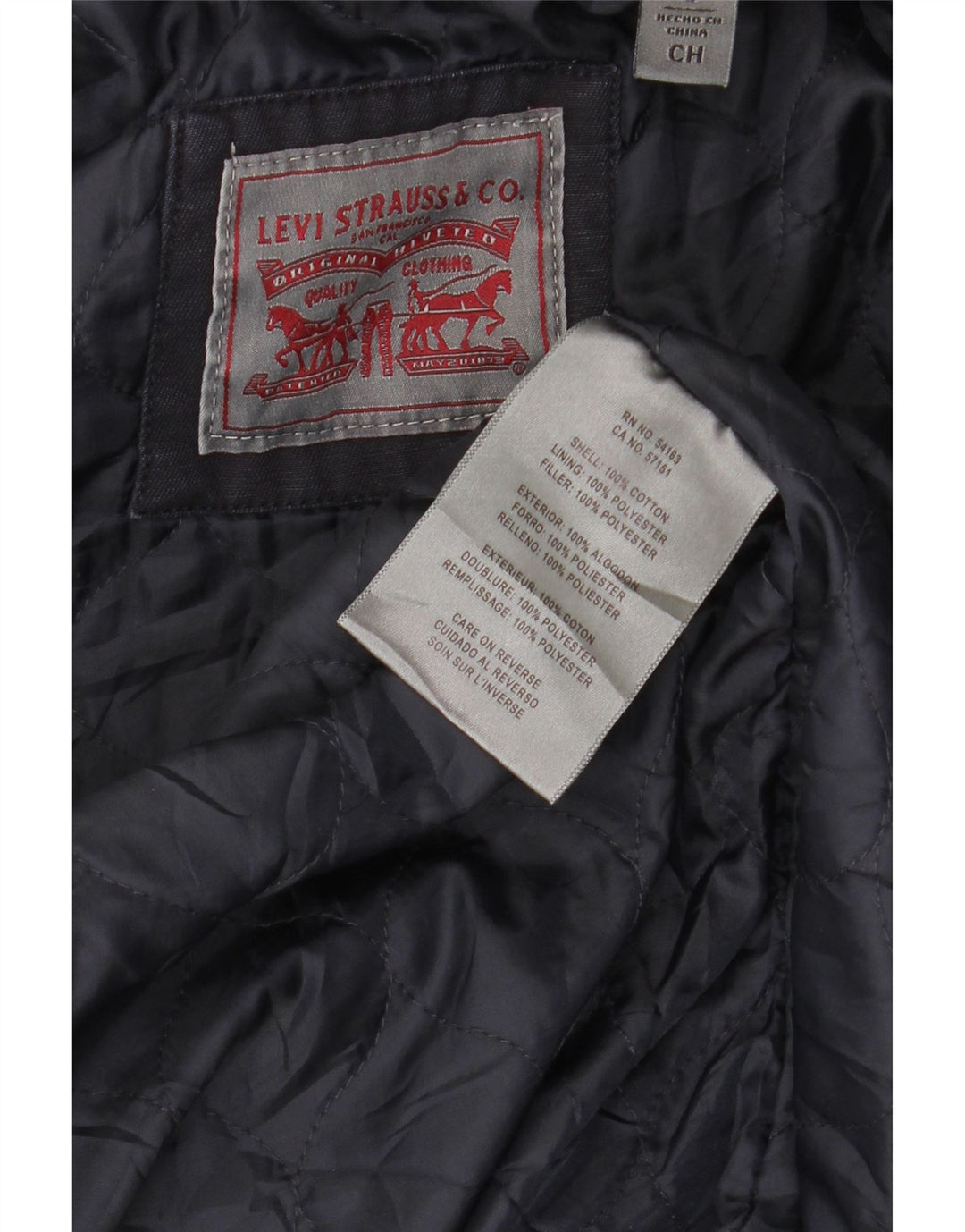 Levi's Chaqueta utilitaria con capucha para mujer Reino Unido 14 Algodón azul marino mediano