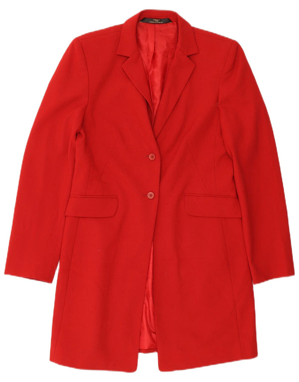 Marks & Spencer Chaqueta larga St. Michael para mujer, talla 8, color rojo