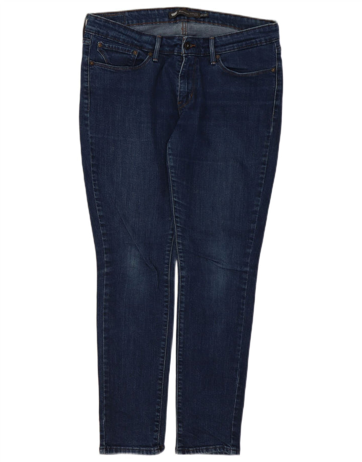 LEVI'S Jeans ajustados con curva ligera para mujer US 10 Large W30 L28 Azul marino