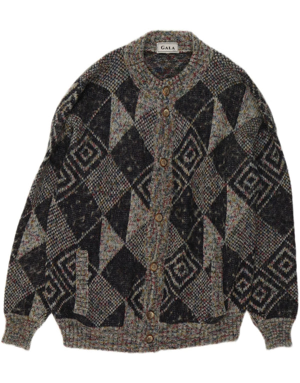 Gala Suéter Cárdigan Hombre XL Gris Geométrico