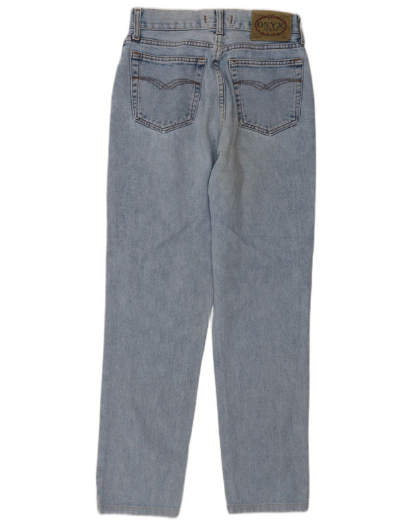 Vaqueros Cónicos De Cintura Alta Para Mujer Onyx W29 L28 Algodón Azul