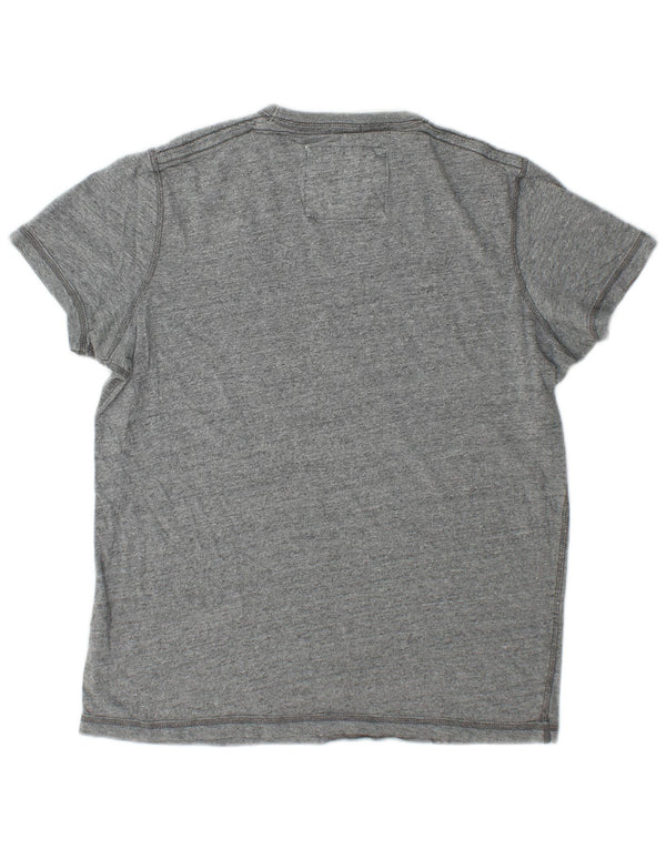 Abercrombie & Fitch Camiseta gráfica para hombre Top Algodón gris medio