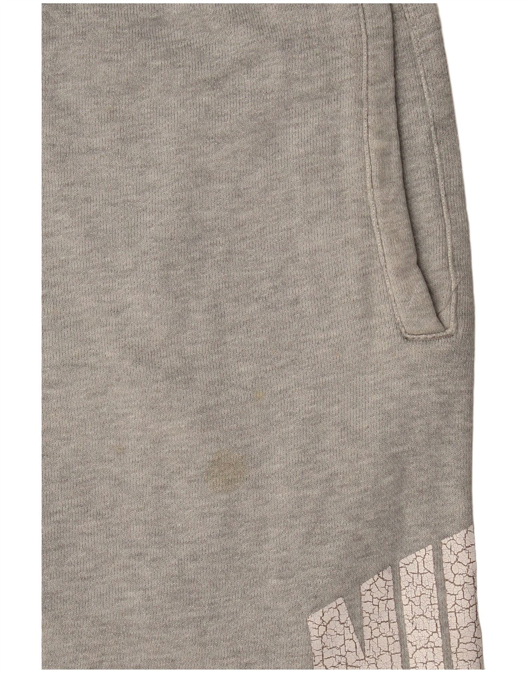 Pantalones cortos deportivos con gráficos para hombre Nike de algodón gris medio