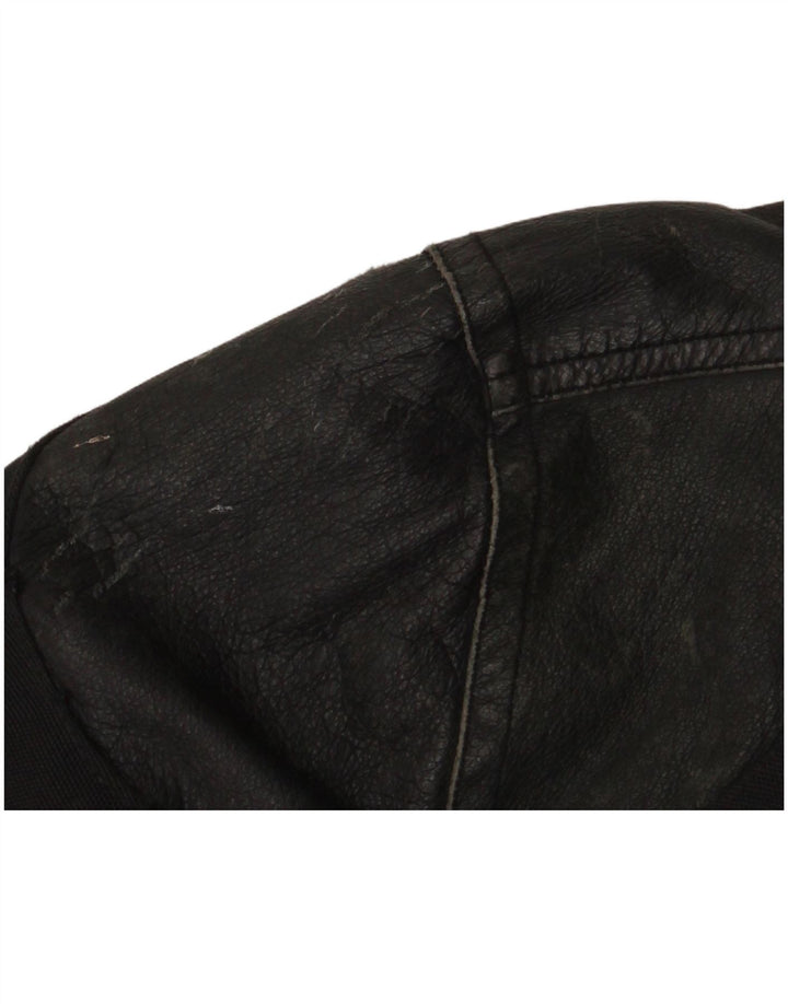 Master Chaqueta motera gráfica para hombre UK 40 Large Nylon negro