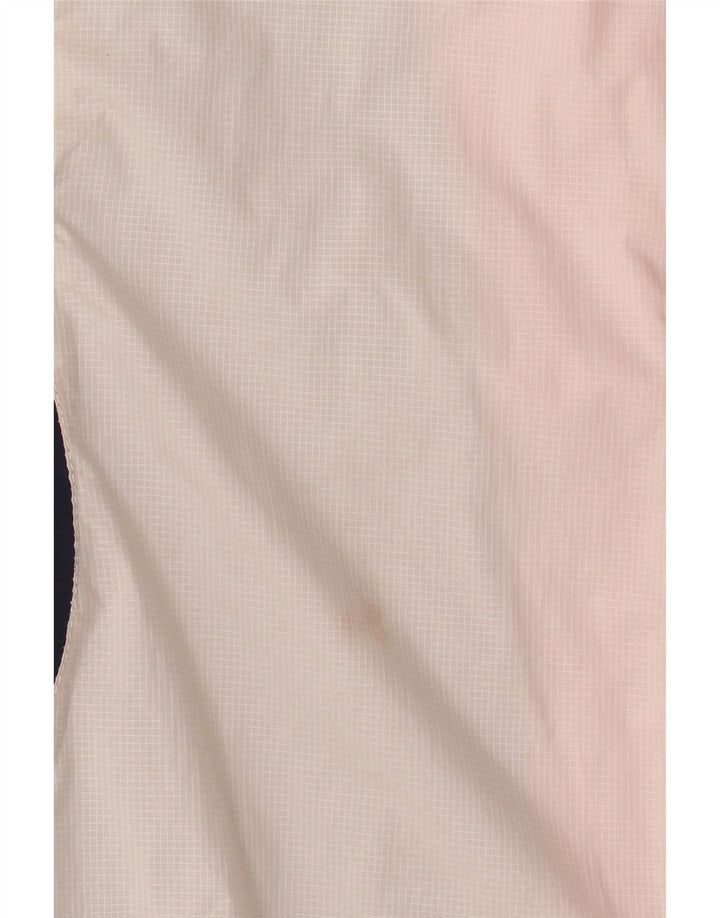 Weird Fish Chaqueta cortavientos con capucha para mujer, talla 40, talla grande, color blanco