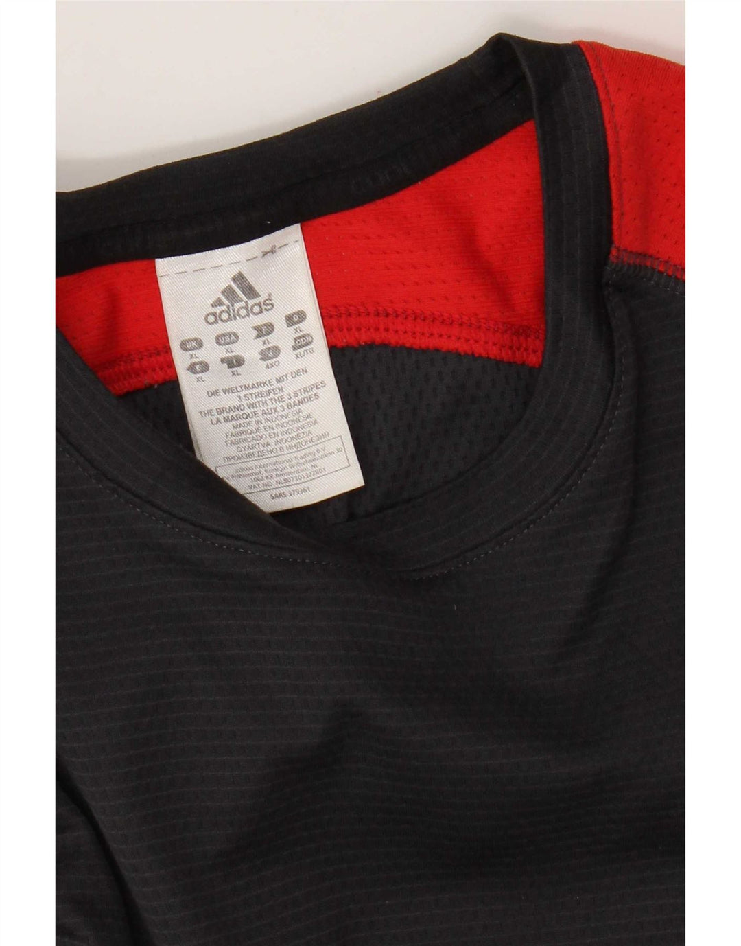 Adidas Hombre Top Manga Larga XL Gris Colorblock Poliéster