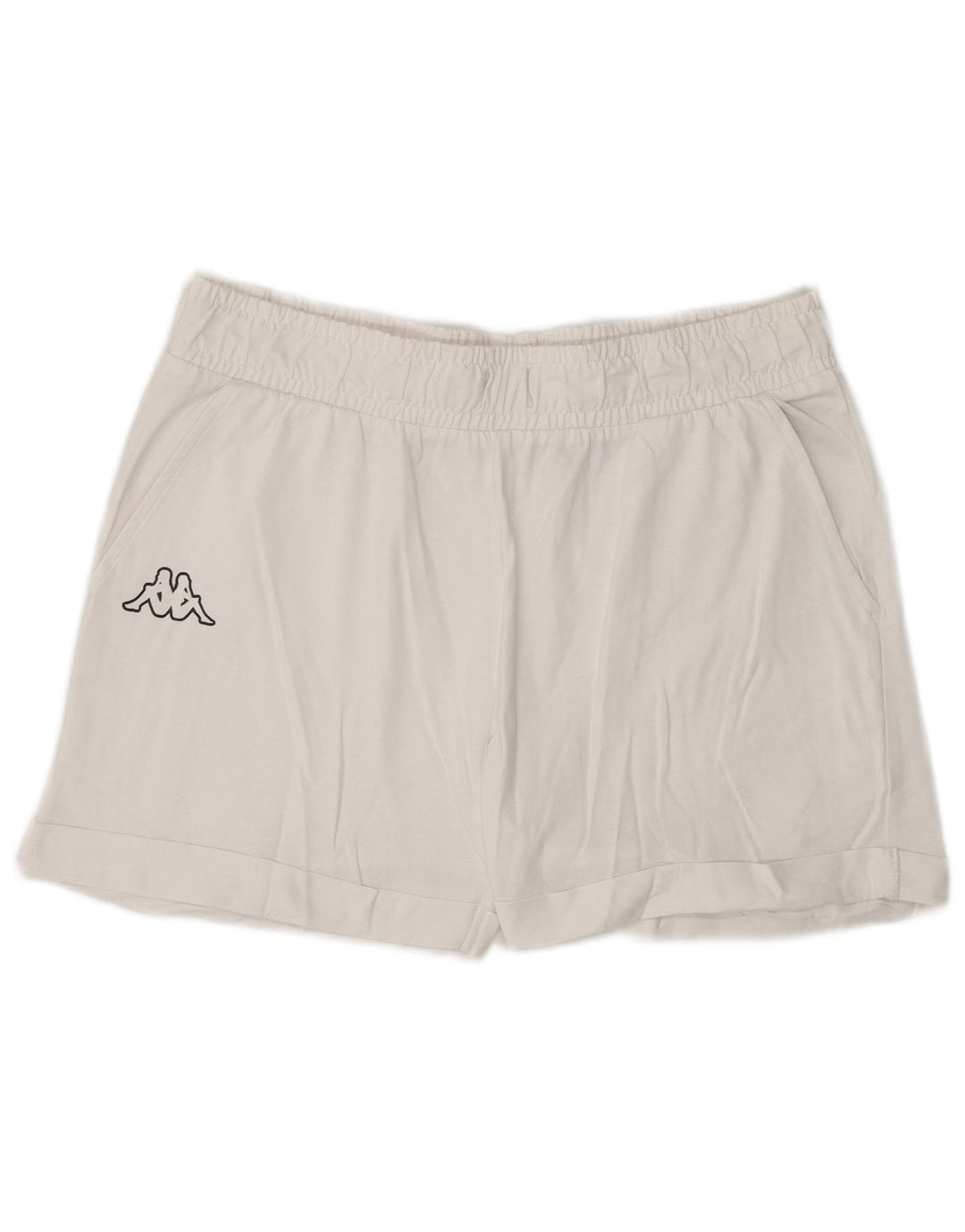 Kappa Pantalones cortos deportivos para mujer UK 44 Grande Blanco