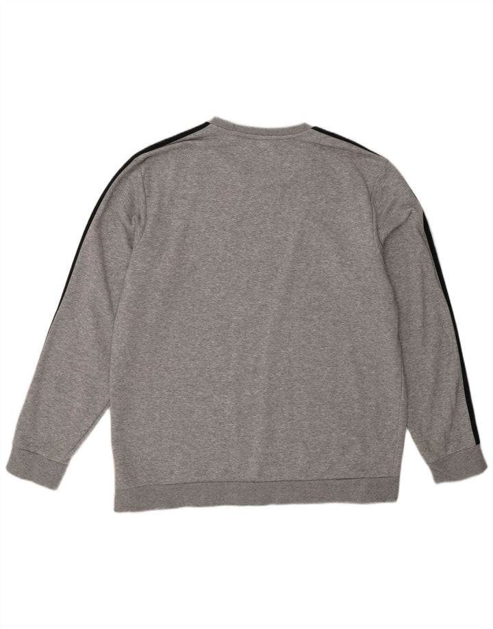 Adidas Hombre Sudadera Jumper XL Gris Algodón Moteado