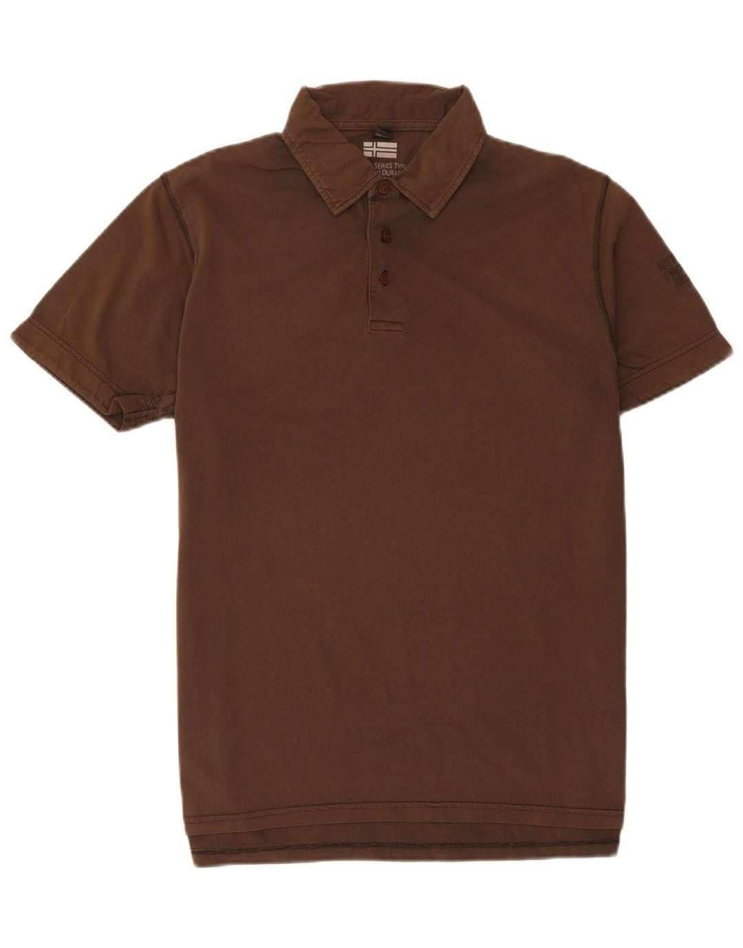 Napapijri Polo Hombre Grande Marrón Algodón