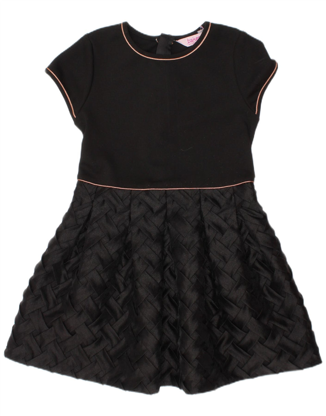 Ted Baker Vestido acampanado para niña 5-6 años Negro Poliéster