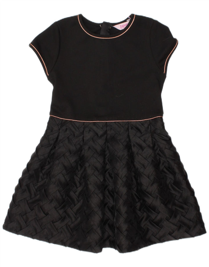 Ted Baker Vestido acampanado para niña 5-6 años Negro Poliéster