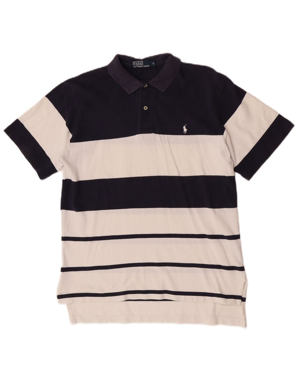 Polo Ralph Lauren Polo para hombre de algodón a rayas azul marino mediano