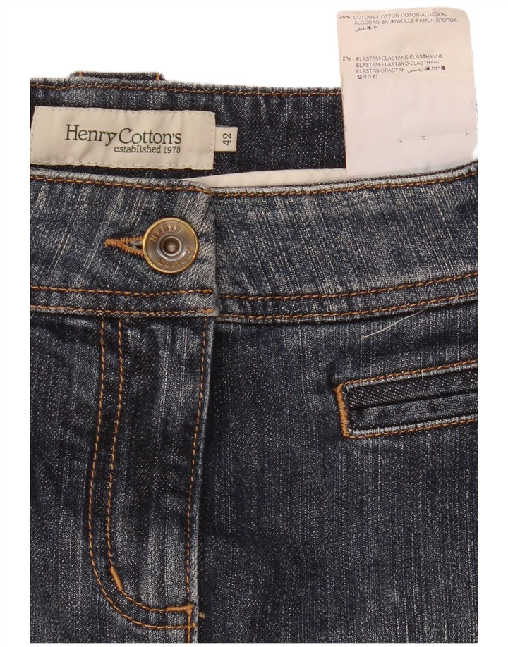 Henry Cottons Falda vaquera para mujer IT 42 Medium W30 Algodón azul