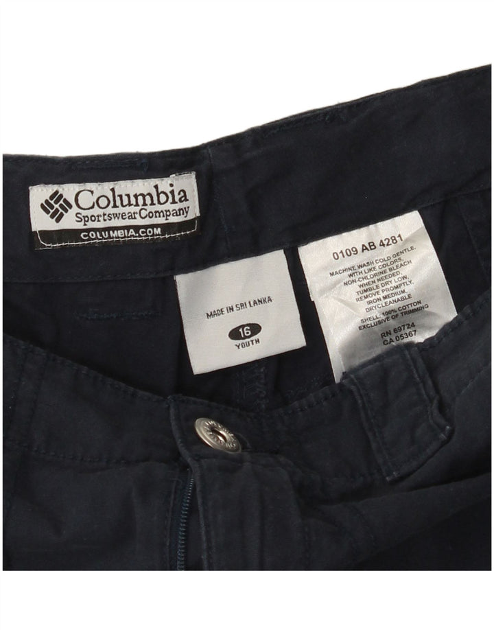 COLUMBIA Shorts cargo para niño 15-16 años W26 Azul marino Algodón