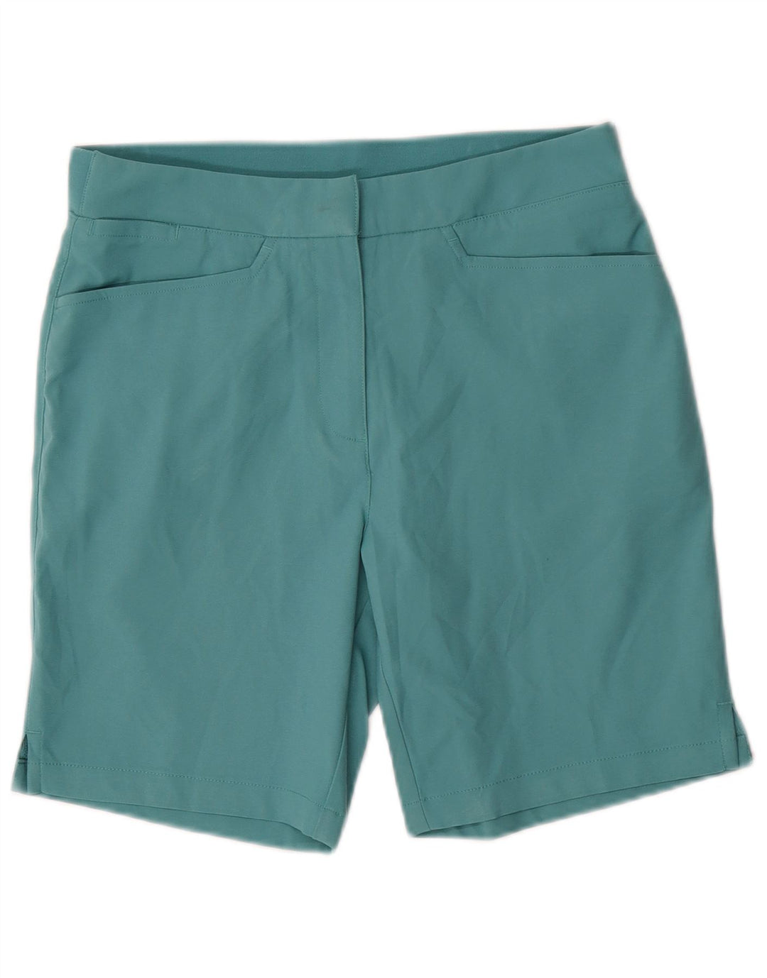 PUMA Pantalones cortos casuales para mujer pequeños W27 algodón azul