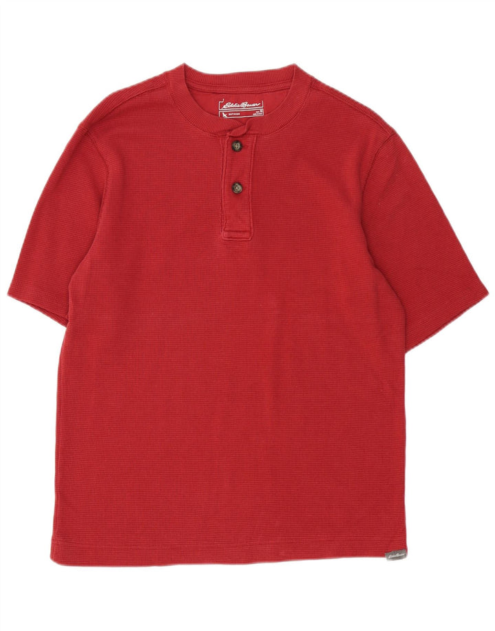 EDDIE BAUER Camiseta Hombre Top Medium Rojo Algodón