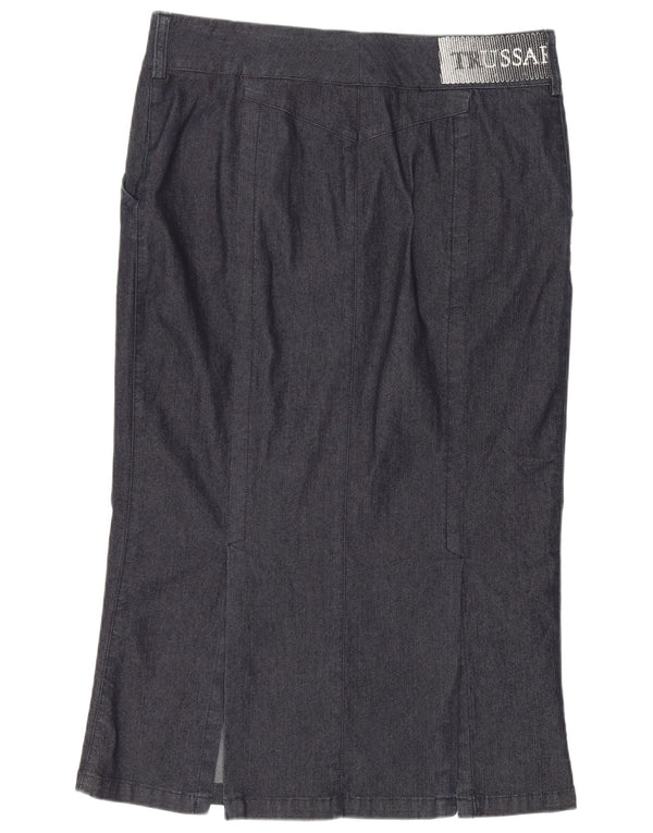 Falda Trompeta Vaquera Trussardi Mujer IT 44 Medium W30 Azul Marino Algodón