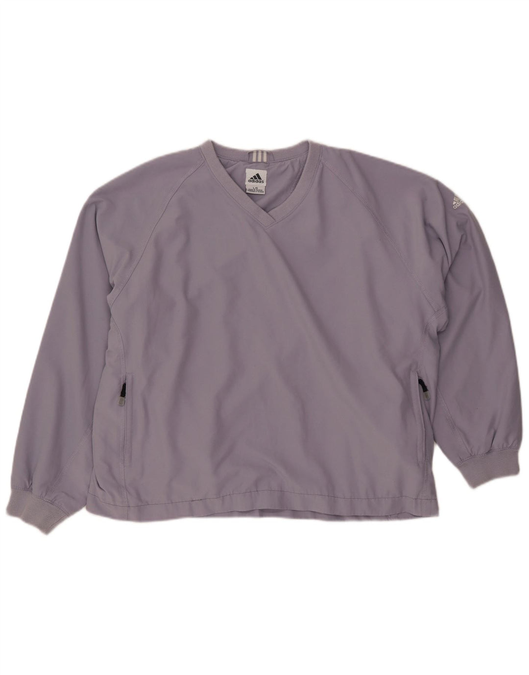 ADIDAS Mujer Climashell Jersey Chándal Top UK 16 Grande Púrpura