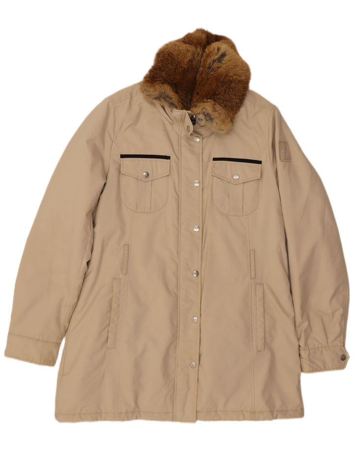 REFRIGUE Abrigo cortavientos para mujer ES 40 XL Poliéster beige