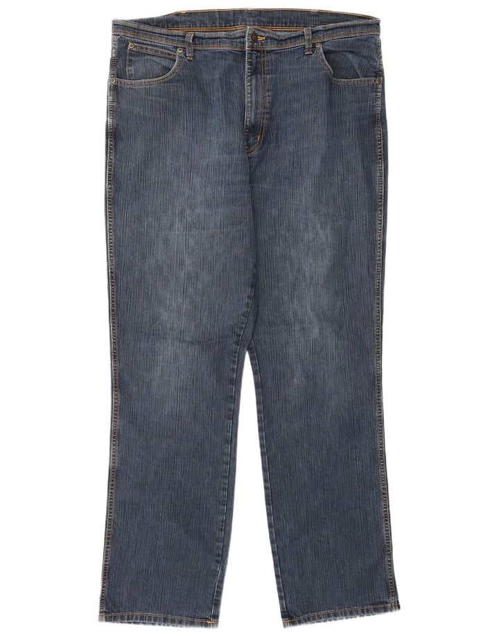 WRANGLER Vaqueros rectos de corte regular para hombre W40 L34 Algodón azul