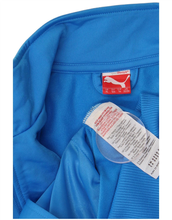 Puma Chaqueta de chándal para niño 13-14 años Azul Colorblock Poliéster