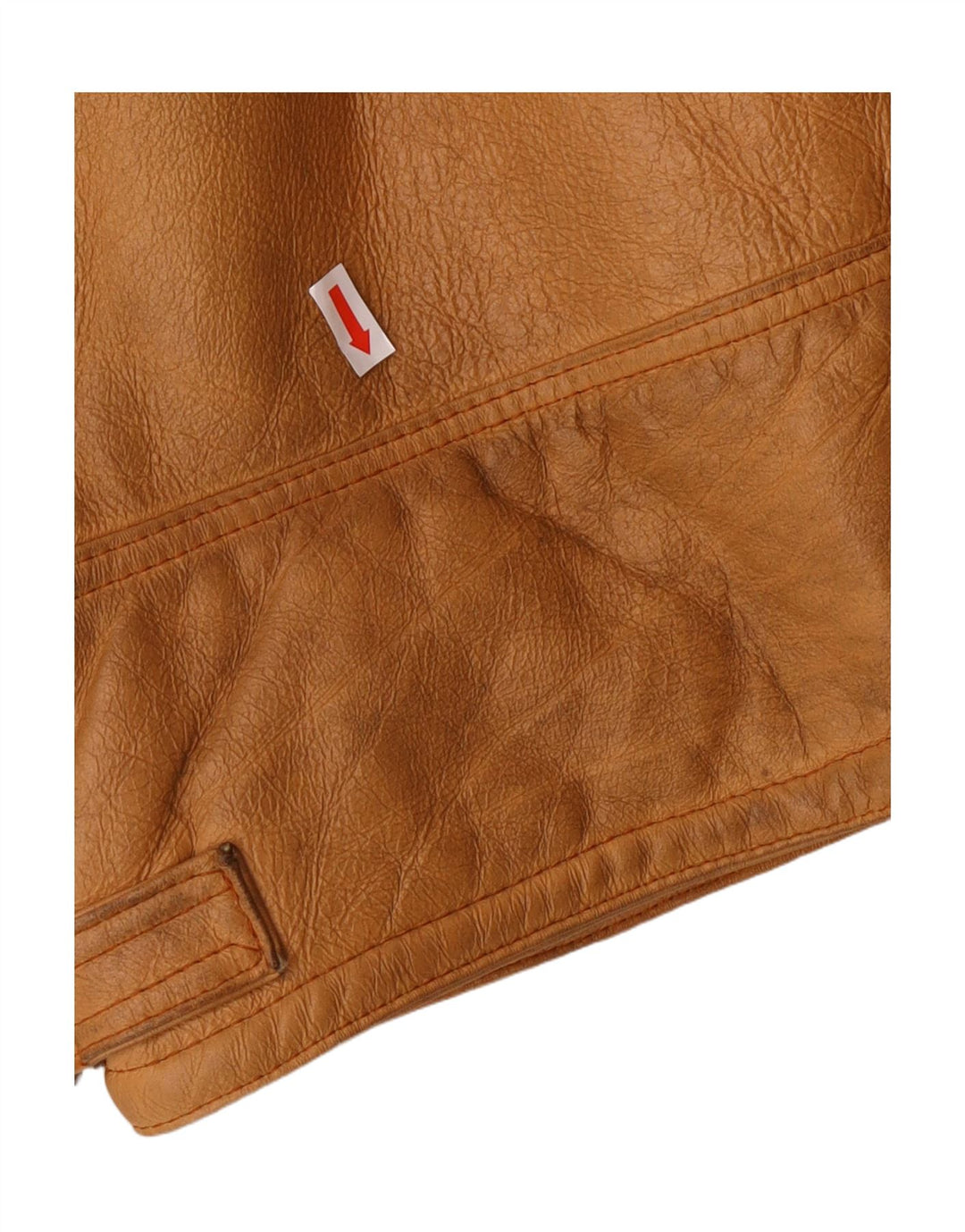 Chaqueta de piel de oveja vintage para hombre IT 52 XL Marrón Shearling