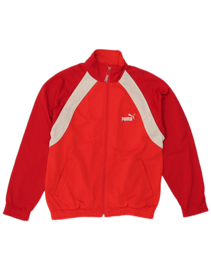PUMA Chaqueta de chándal para niño 9-10 años Rojo Colorblock Poliéster