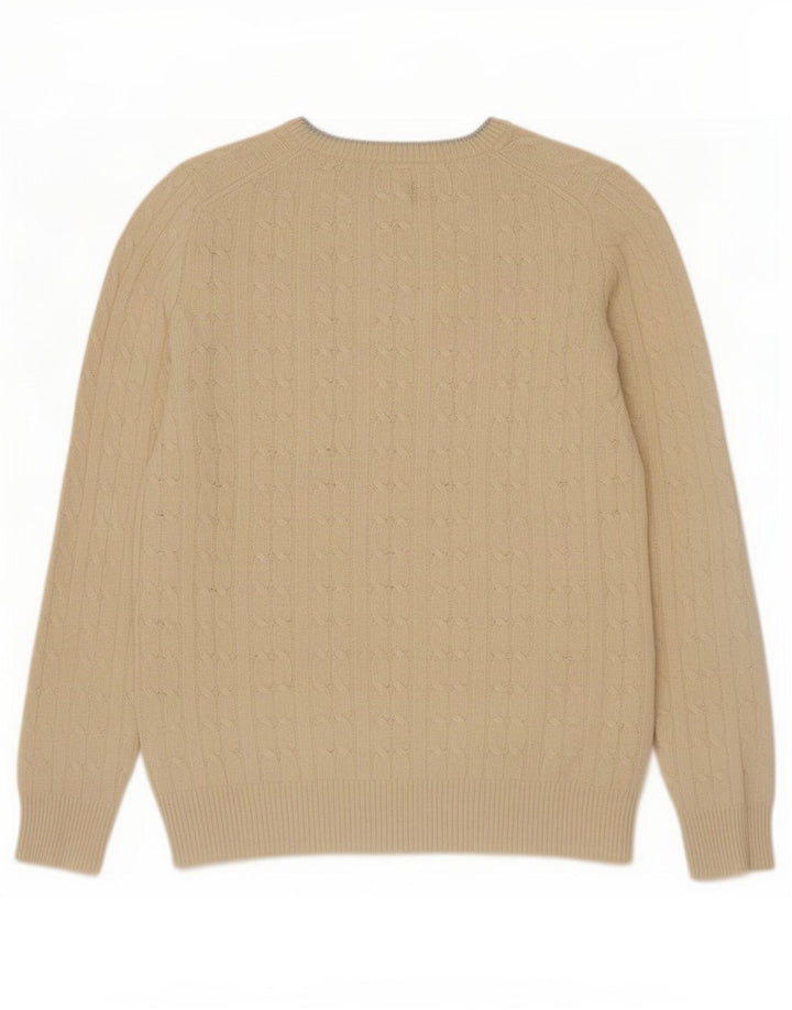 Jack Wills Suéter tipo jersey con cuello barco para mujer UK 12 Medium Off White