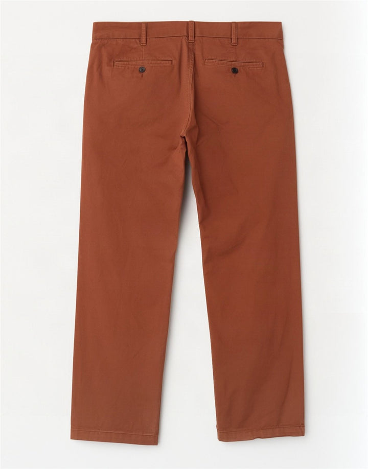 Marks & Spencer Pantalones chinos rectos de corte regular para hombre W40 L29 Marrón