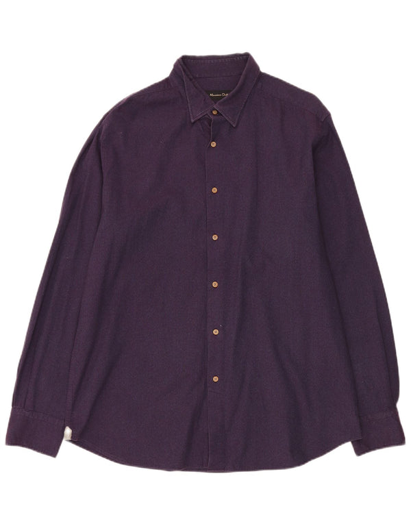 MASSIMO DUTTI Camisa Hombre Grande Morado