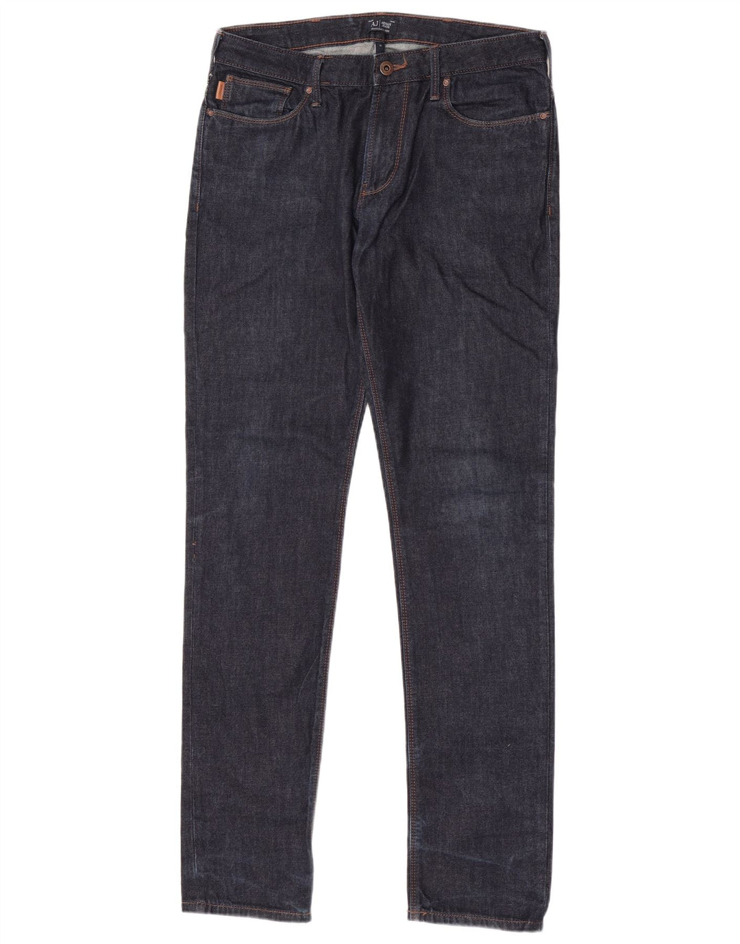 Armani Hombre Vaqueros Slim W31 L33 Algodón Azul Marino