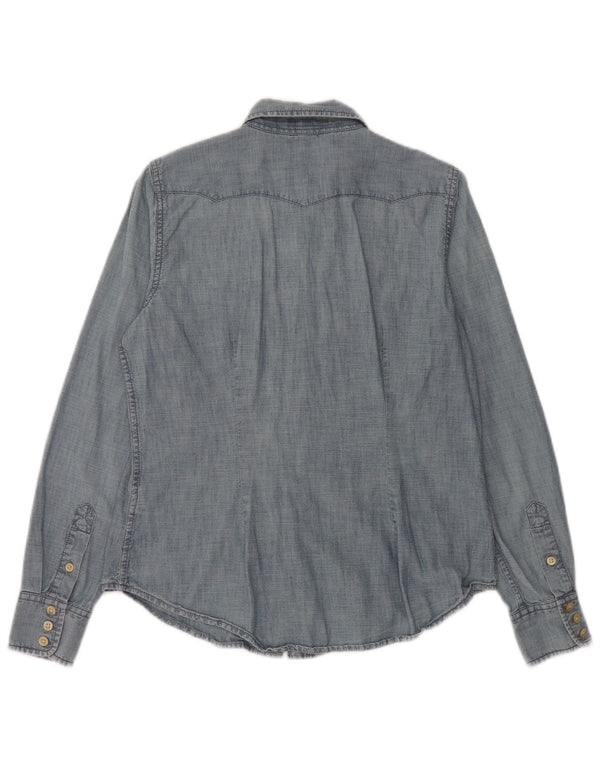 Ralph Lauren Camisa vaquera pequeña para mujer Reino Unido 10 Algodón azul pequeño
