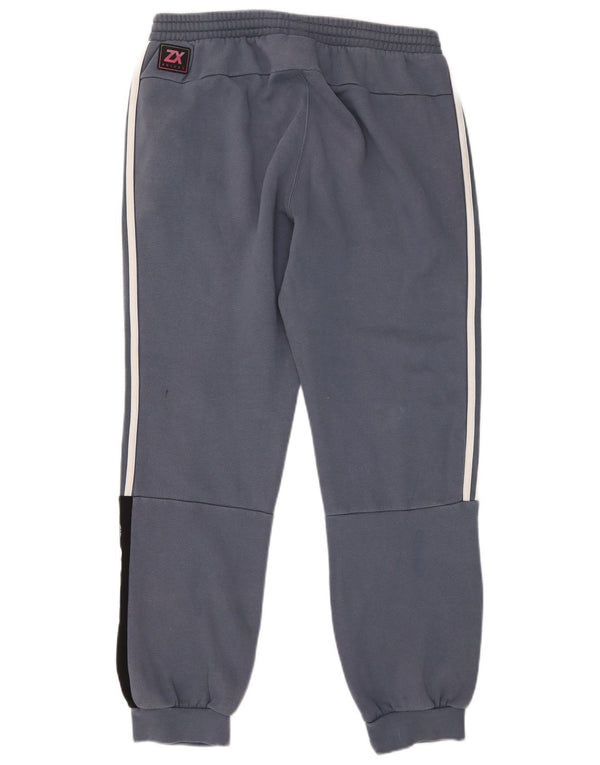 Adidas Hombre Pantalones De Chándal Gráfico Joggers Large Azul Colorblock