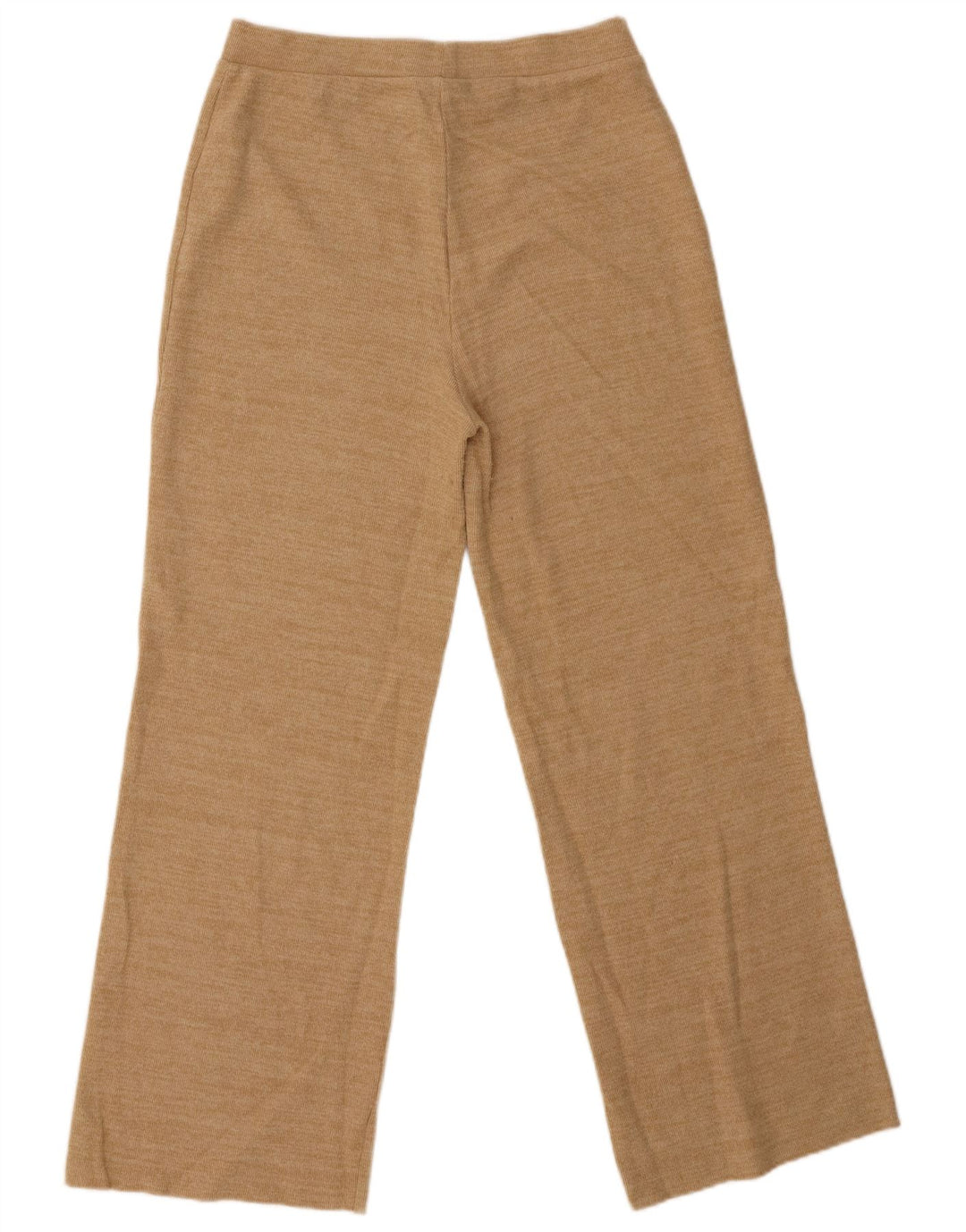 Zara Mujer Pantalón Chándal UK 42 Medio Algodón Beige
