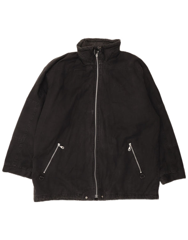 Champion Chaqueta cortavientos holgada con capucha para hombre UK 40 Large Black