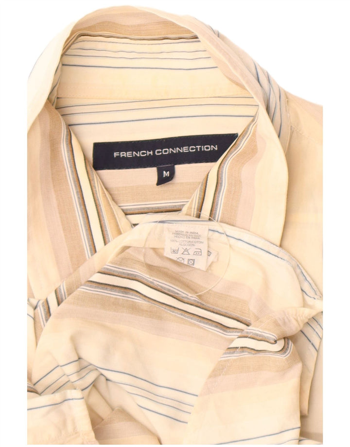 Camisa de hombre French Connection de algodón a rayas en beige medio