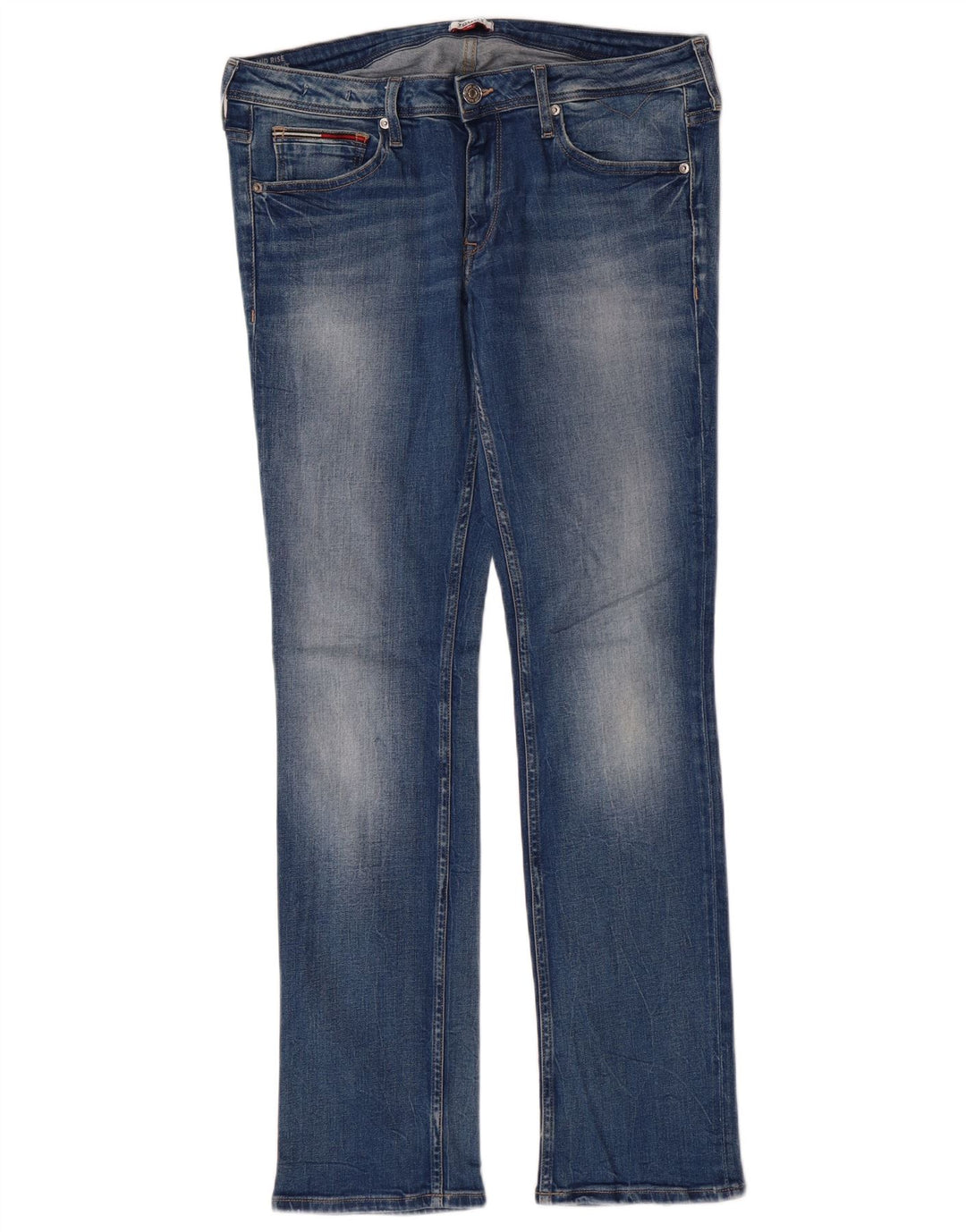 Tommy Hilfiger Vaqueros Slim Elásticos Para Mujer W31 L32 Clásico De Algodón Azul