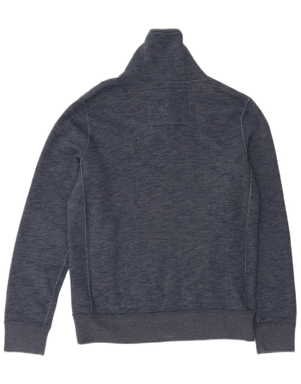 Abercrombie & Fitch Mens Sweatshirt Jumper Small Navy Blue Flecked