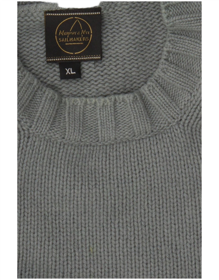 Murphy & Nye Suéter de cuello redondo para hombre XL Gris