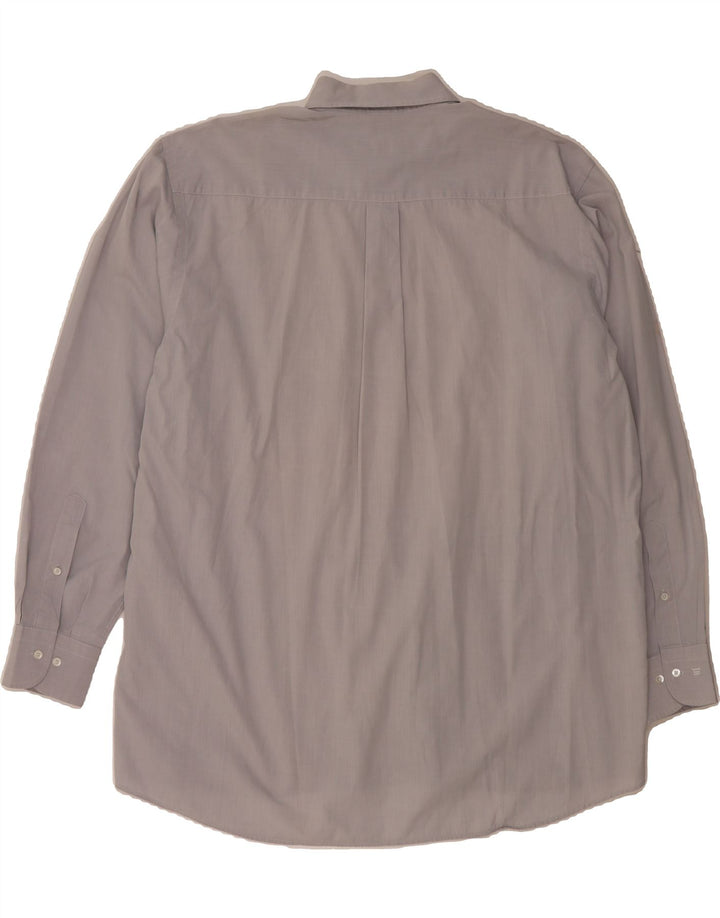 JACQUES BRITT Mens Shirt 2XL Grey Vintage Jacques Britt and Second-Hand Jacques Britt from Messina Hembry 